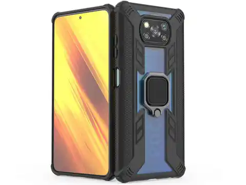 ⁨Alogy Ring Carbon Holder Armoured Case for Xiaomi Poco X3 NFC⁩ at Wasserman.eu