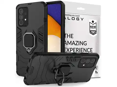 ⁨Alogy Stand Ring Armor case for Samsung Galaxy A72/ A72 5G black⁩ at Wasserman.eu