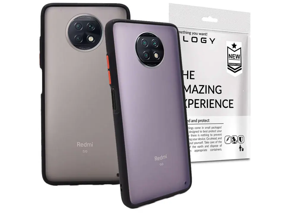 ⁨Etui na telefon obudowa Alogy Bumper case do Xiaomi Redmi Note 9T Czarne⁩ w sklepie Wasserman.eu