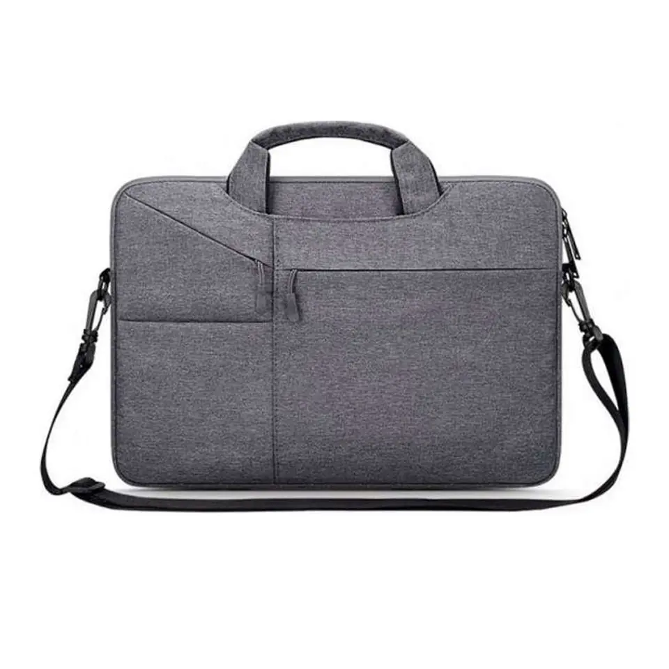 ⁨Torba etui PocketBag pokrowiec na ramię do laptopa 14 do MacBook Air Dark Grey⁩ w sklepie Wasserman.eu