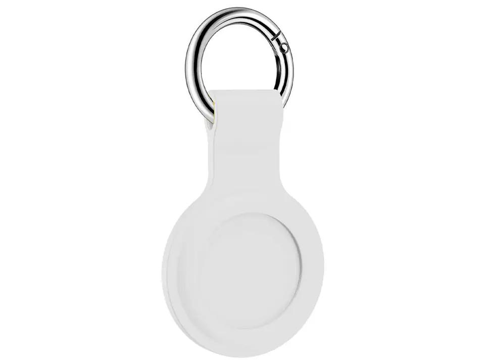 ⁨Silicone case Alogy key ring with carabiner for Apple AirTag White⁩ at Wasserman.eu