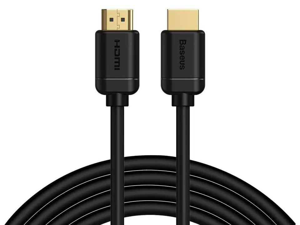 ⁨Baseus HDMI 2.0 cable, 4K 60Hz, 3D, HDR, 18Gbps, 3m (black)⁩ at Wasserman.eu