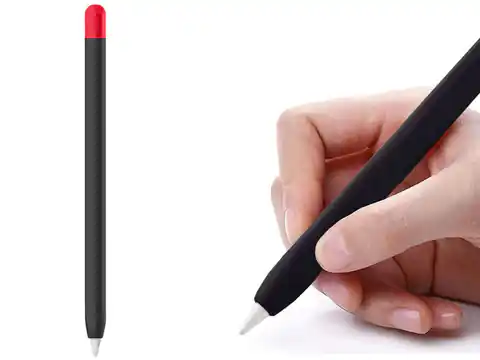 ⁨Etui ochronne Alogy pokrowiec obudowa na Apple Pencil 2 Czarny⁩ w sklepie Wasserman.eu