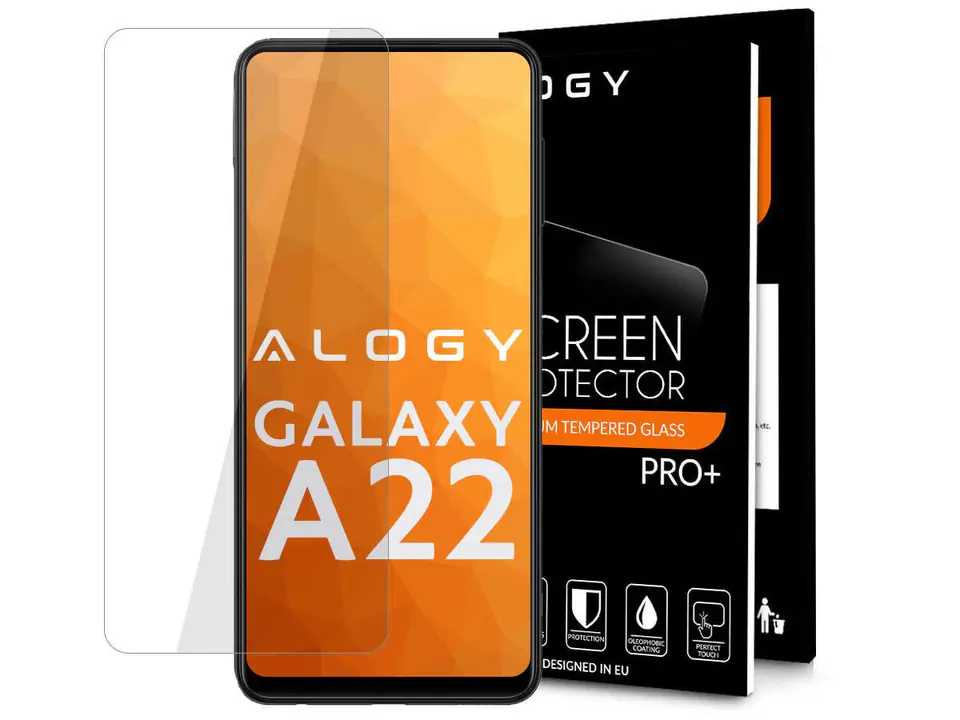 ⁨Szkło hartowane Alogy na ekran do Samsung Galaxy A22 5G⁩ w sklepie Wasserman.eu