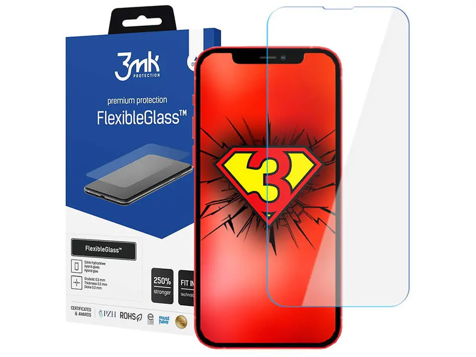 ⁨3mk Szkło hybrydowe ochronne Flexible Glass 7H do Apple iPhone 13⁩ w sklepie Wasserman.eu