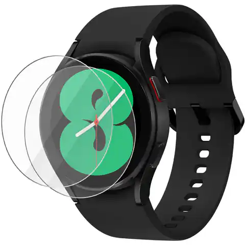⁨2x Alogy Tempered Glass for 9H Screen for Samsung Galaxy Watch 4 44mm⁩ at Wasserman.eu