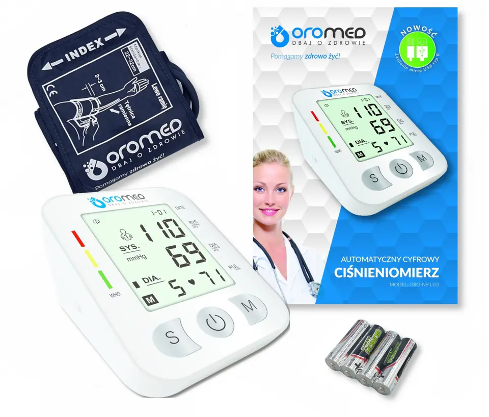 Blood pressure monitor ORO-N9LED at Wasserman.eu
