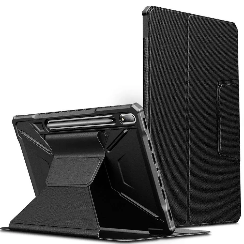 ⁨Case SAMSUNG GALAXY TAB S7 FE 5G 12,4" T730 / T736B Infiland Multiple Angles black⁩ at Wasserman.eu