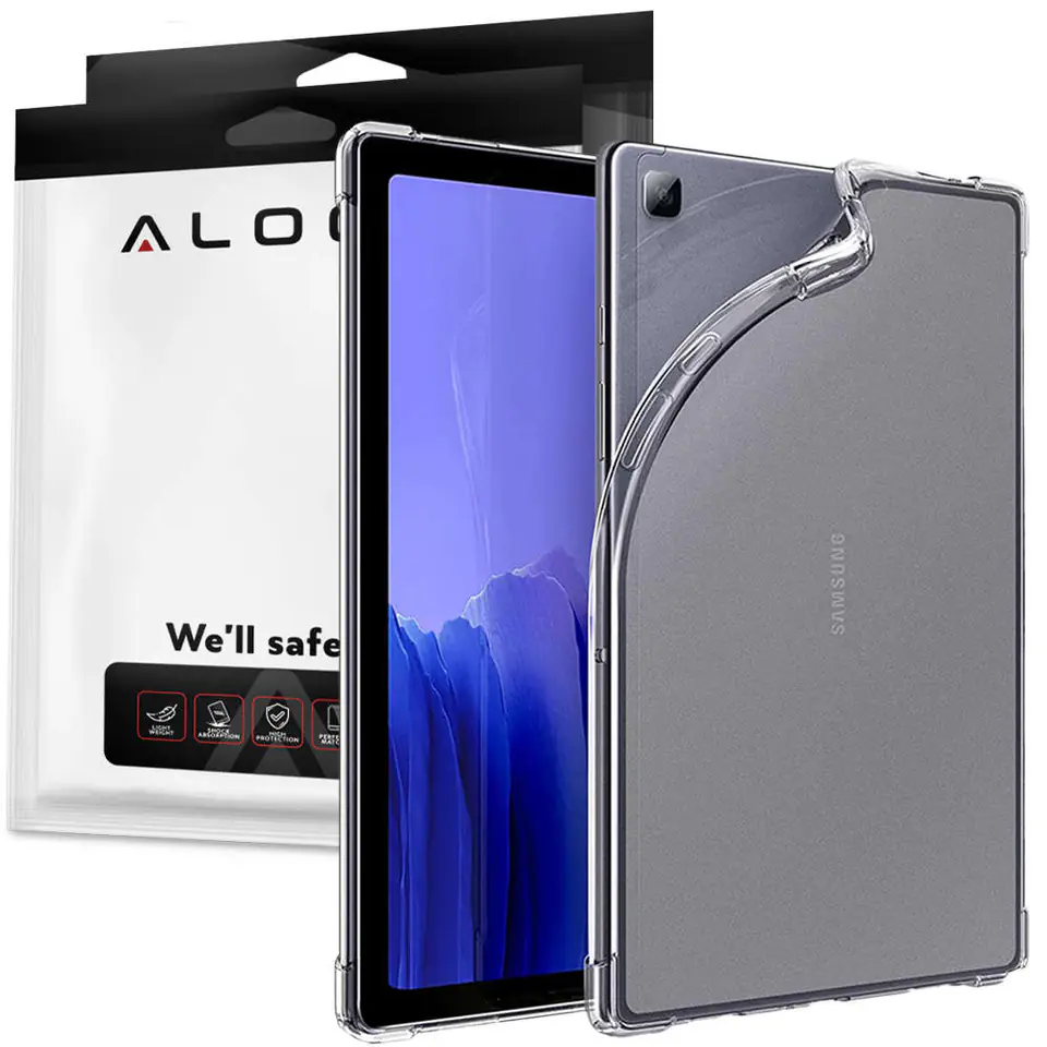 ⁨ShockProof Alogy Case for Samsung Galaxy Tab A7 10.4 2020/ 2022 T500/ T505 Clear⁩ at Wasserman.eu