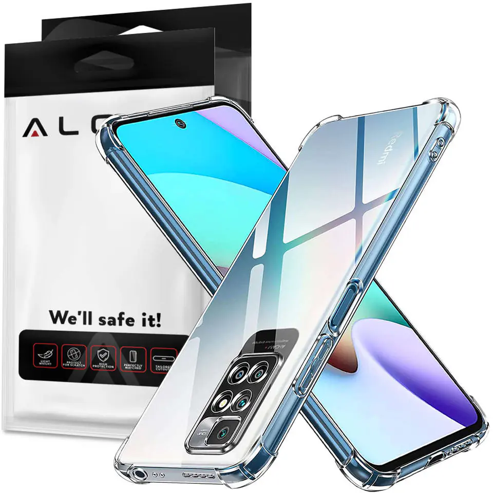 ⁨Silicone Armor Case ShockProof Alogy for Xiaomi Redmi Note 11 Pro Transparent⁩ at Wasserman.eu