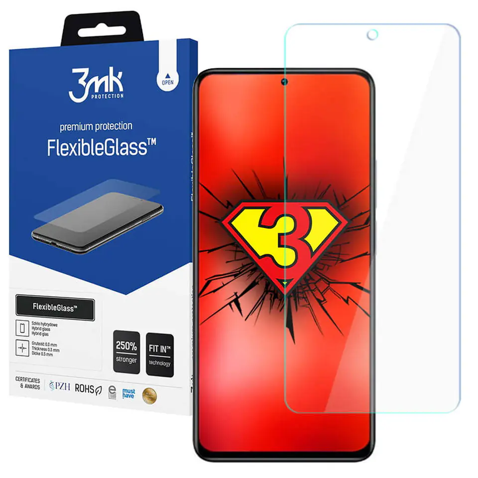 ⁨3mk Hybrid Protective Glass Flexible Glass 7H for Xiaomi Redmi Note 11 5G⁩ at Wasserman.eu