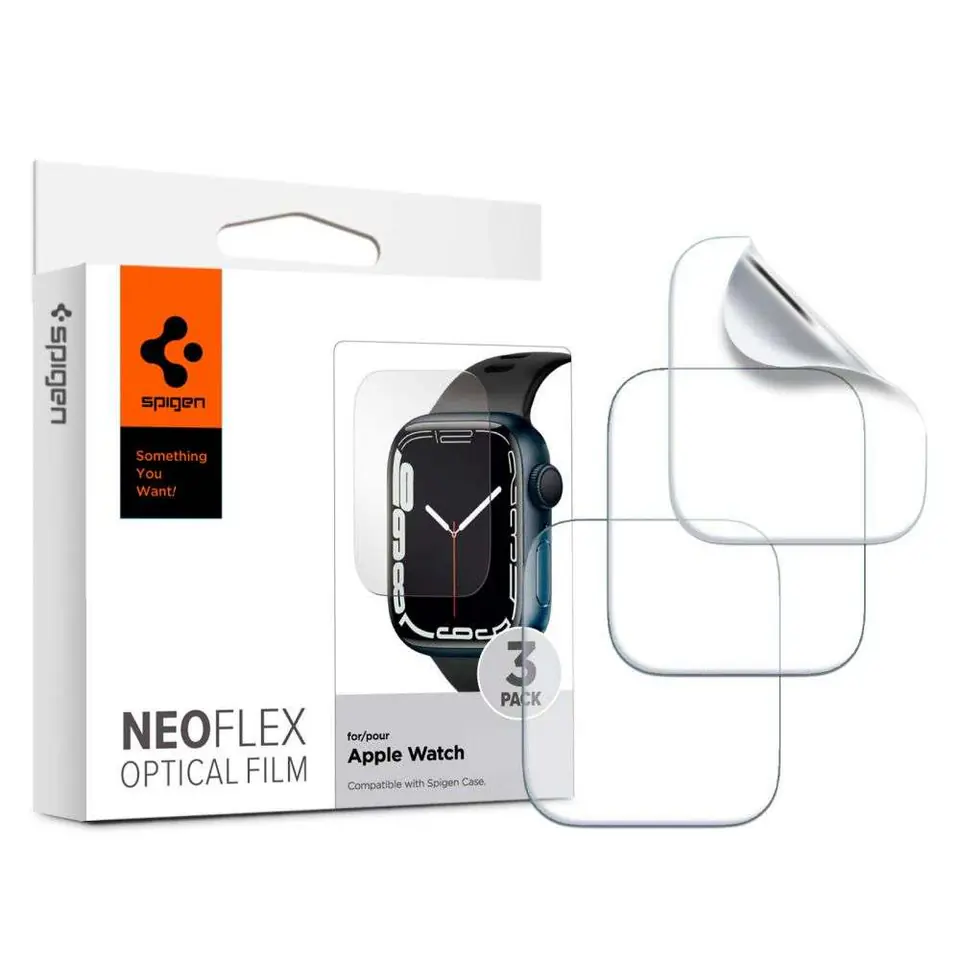 ⁨Folia hydrożelowa ochronna Spigen Neo Flex x3 do Apple Watch 7 45mm⁩ w sklepie Wasserman.eu