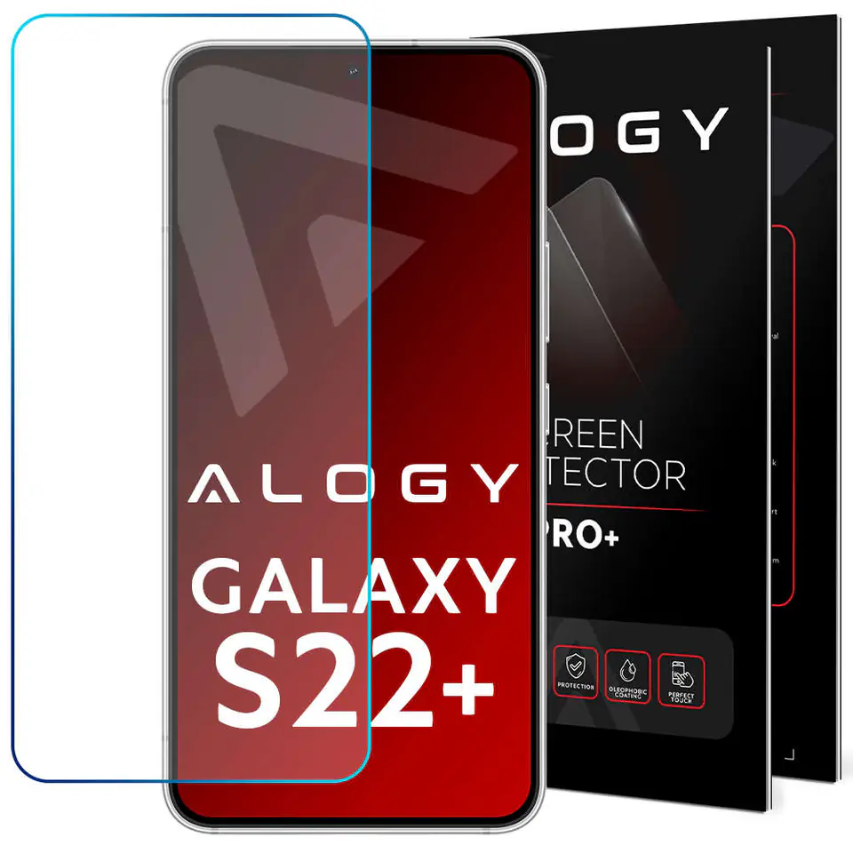 ⁨Szkło hartowane 9H Alogy ochrona na ekran do Samsung Galaxy S22 Plus⁩ w sklepie Wasserman.eu