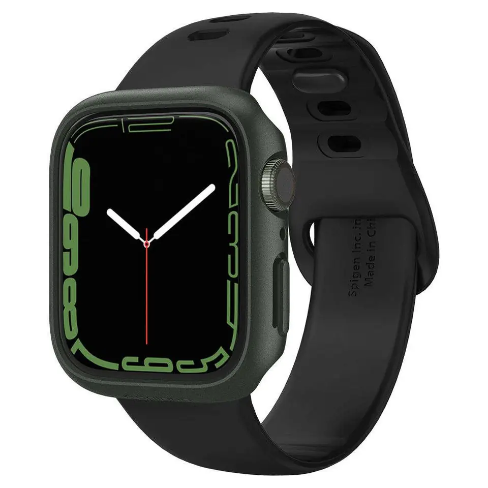 ⁨Spigen Thin Fit Case for Apple Watch 7 (45mm) Military Green⁩ at Wasserman.eu