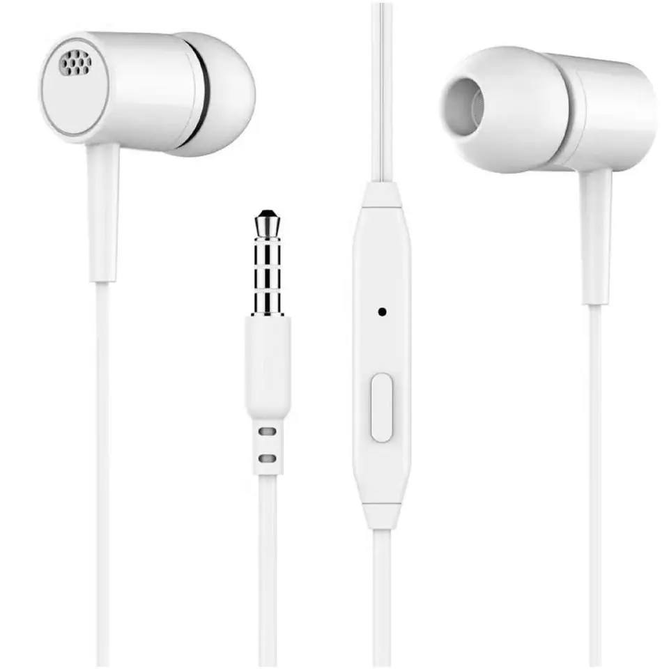 ⁨Słuchawki przewodowe Alogy In-Ear Earphones Stereo ze złączem miniJack Białe⁩ w sklepie Wasserman.eu