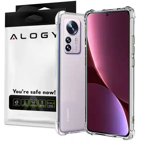 ⁨Silicone Armor Case ShockProof Alogy Case for Xiaomi 12 Pro Clear⁩ at Wasserman.eu