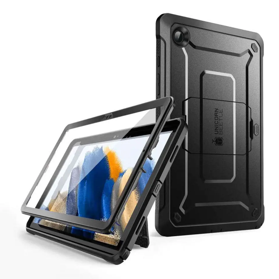 ⁨Etui Supcase Unicorn Beetle Pro do Samsung Galaxy Tab A8 10.5 X200 / X205 Black⁩ w sklepie Wasserman.eu