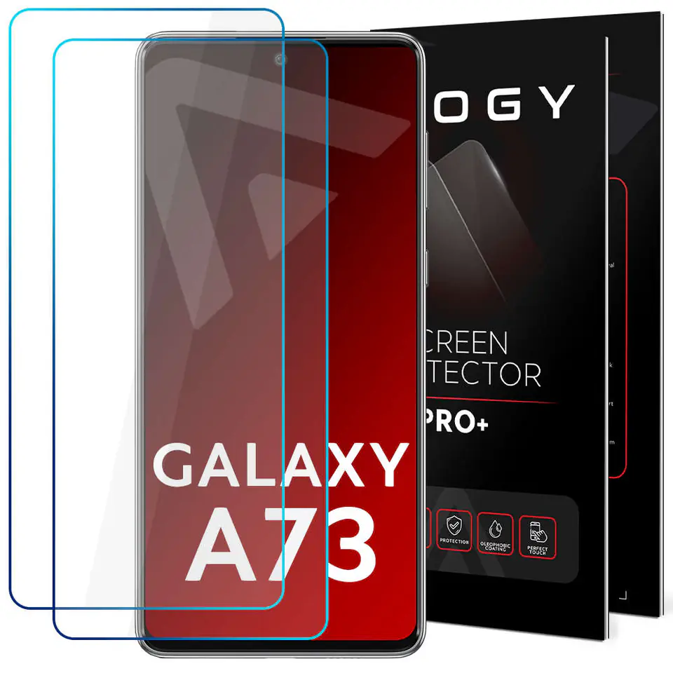 ⁨2x 9H Tempered Glass Alogy Screen Protection for Samsung Galaxy A73⁩ at Wasserman.eu