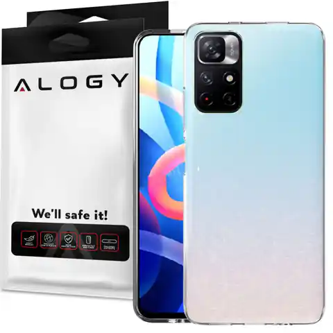 ⁨Etui silikonowe obudowa case Alogy do Xiaomi POCO M4 Pro przezroczyste⁩ w sklepie Wasserman.eu