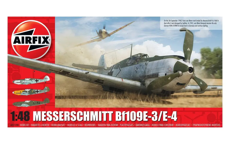 ⁨Plastic model Messerschmitt Me 109 E-3/E-4⁩ at Wasserman.eu