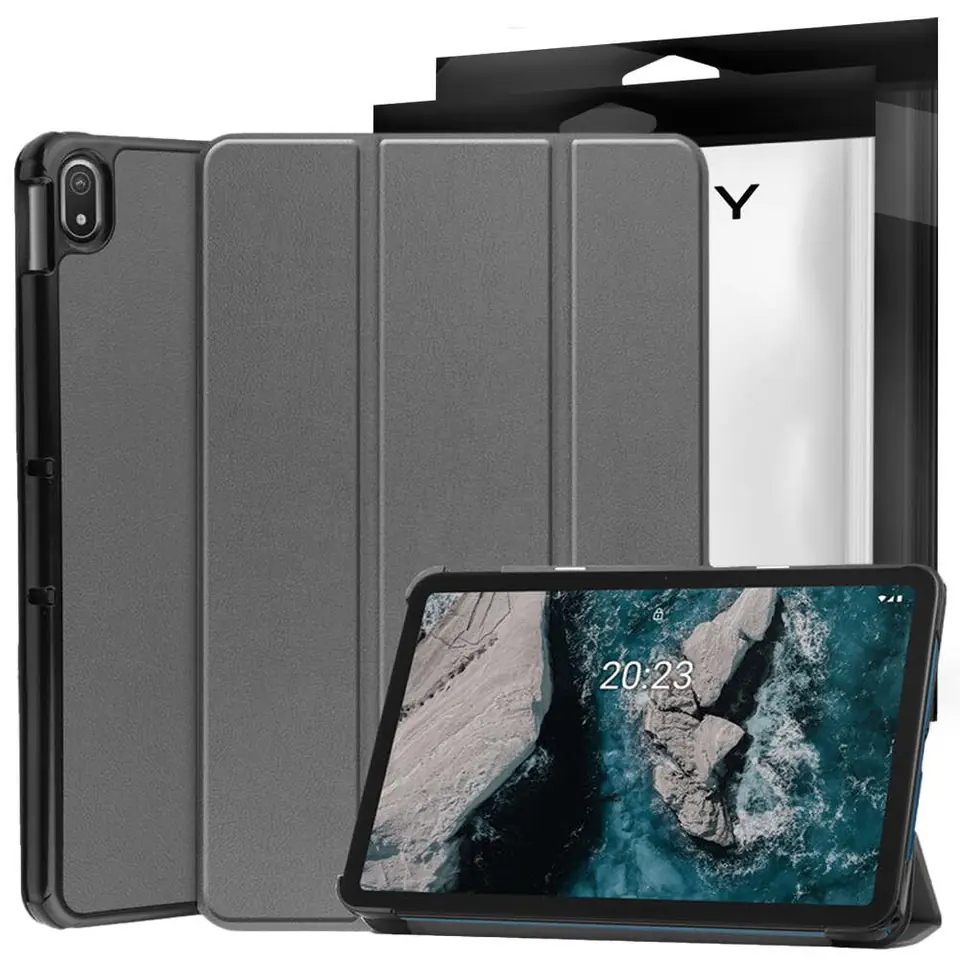 ⁨Alogy Book Cover for Samsung Galaxy Tab A7 10.4 T500/T505 grey⁩ at Wasserman.eu