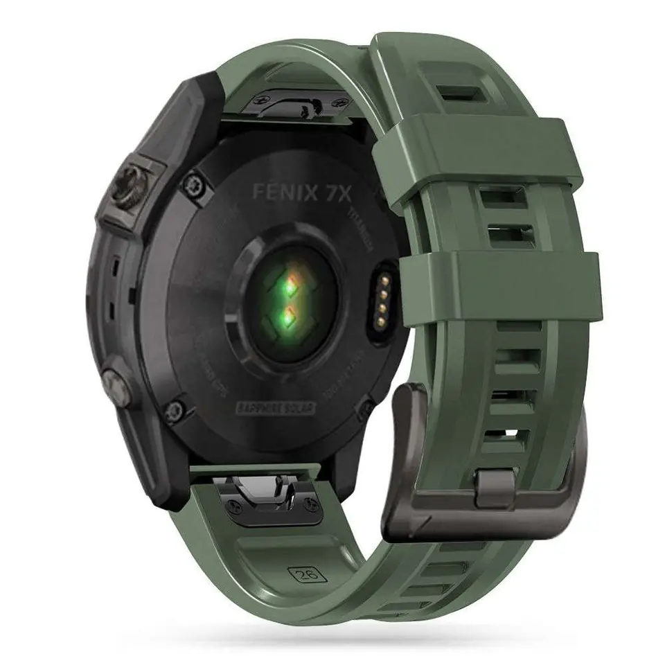 ⁨Pasek sportowy Iconband do Garmin Fenix 3 / 5X / 3HR / 5X Plus / 6X / 6X Pro / 7X Army Green⁩ w sklepie Wasserman.eu