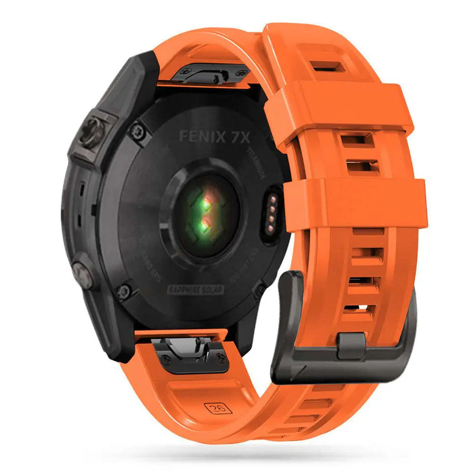 ⁨Pasek sportowy Iconband do Garmin Fenix 3 / 5X / 3HR / 5X Plus / 6X / 6X Pro / 7X Orange⁩ w sklepie Wasserman.eu