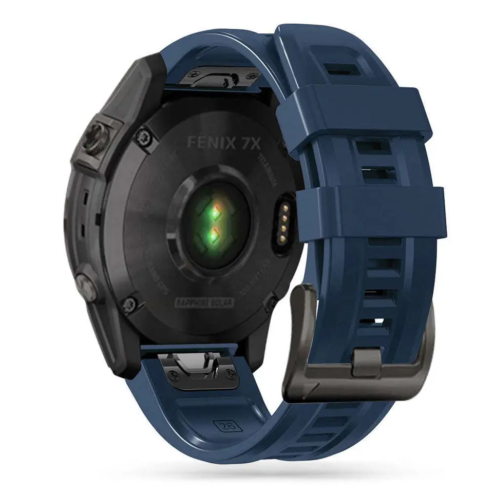 ⁨Pasek sportowy Iconband do Garmin Fenix 5 / 6 / 6 Pro / 7 Navy Blue⁩ w sklepie Wasserman.eu