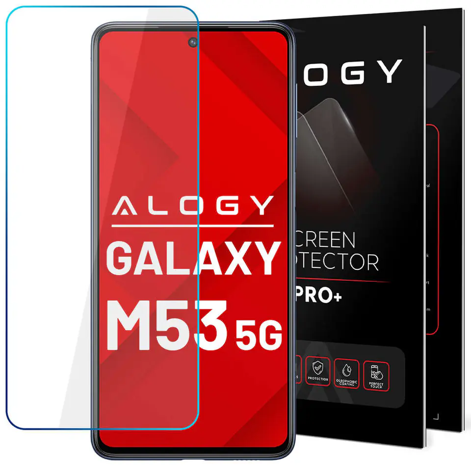 ⁨Szkło hartowane 9H Alogy ochrona na ekran do Samsung Galaxy M53 5G⁩ w sklepie Wasserman.eu