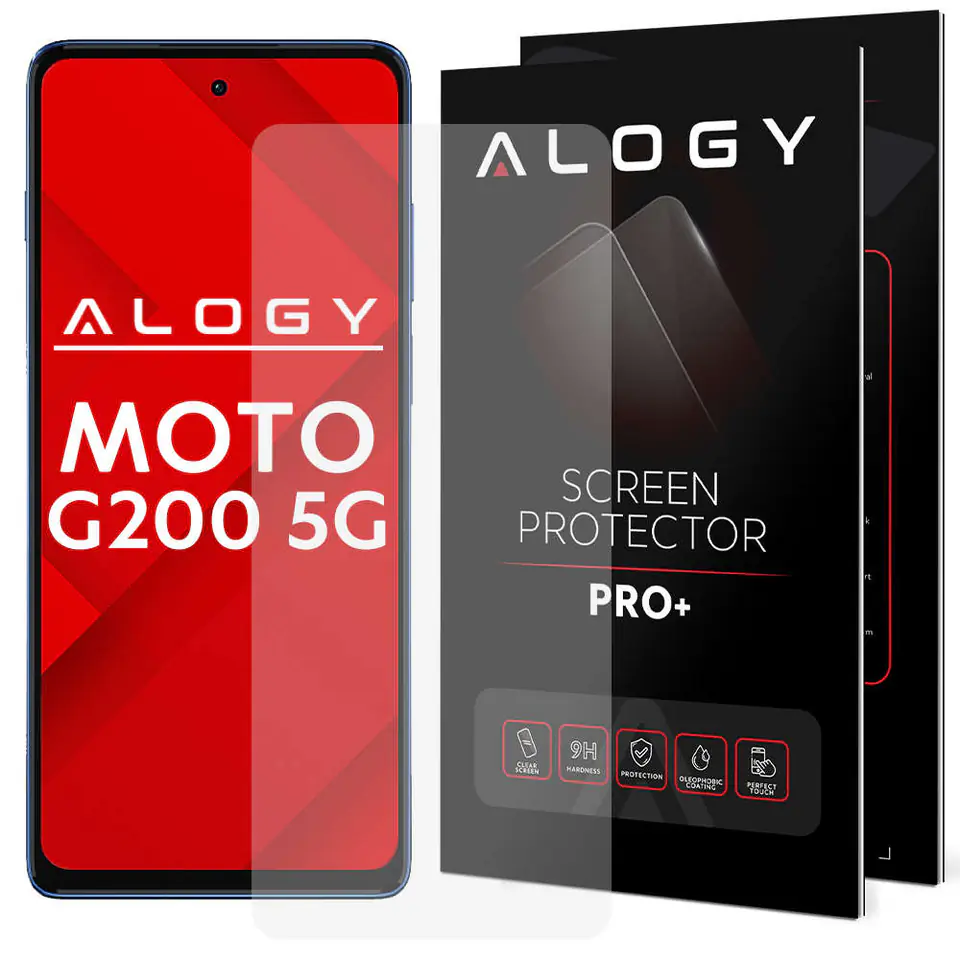 ⁨9H Tempered Glass Alogy Screen Protection for Motorola Moto G200 5G⁩ at Wasserman.eu