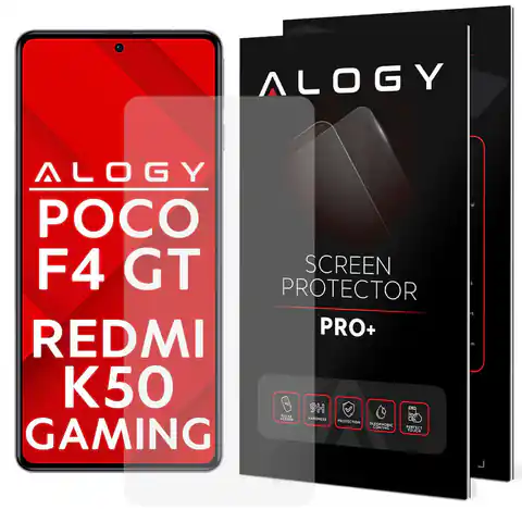 ⁨Tempered Glass 9H Alogy Screen Protection for Xiaomi Poco F4 GT / Redmi K50 Gaming⁩ at Wasserman.eu