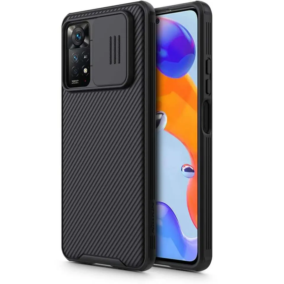 ⁨Case for Xiaomi Redmi Note 11 Pro/ 11 Pro 5G Nillkin CamShield Pro Black⁩ at Wasserman.eu