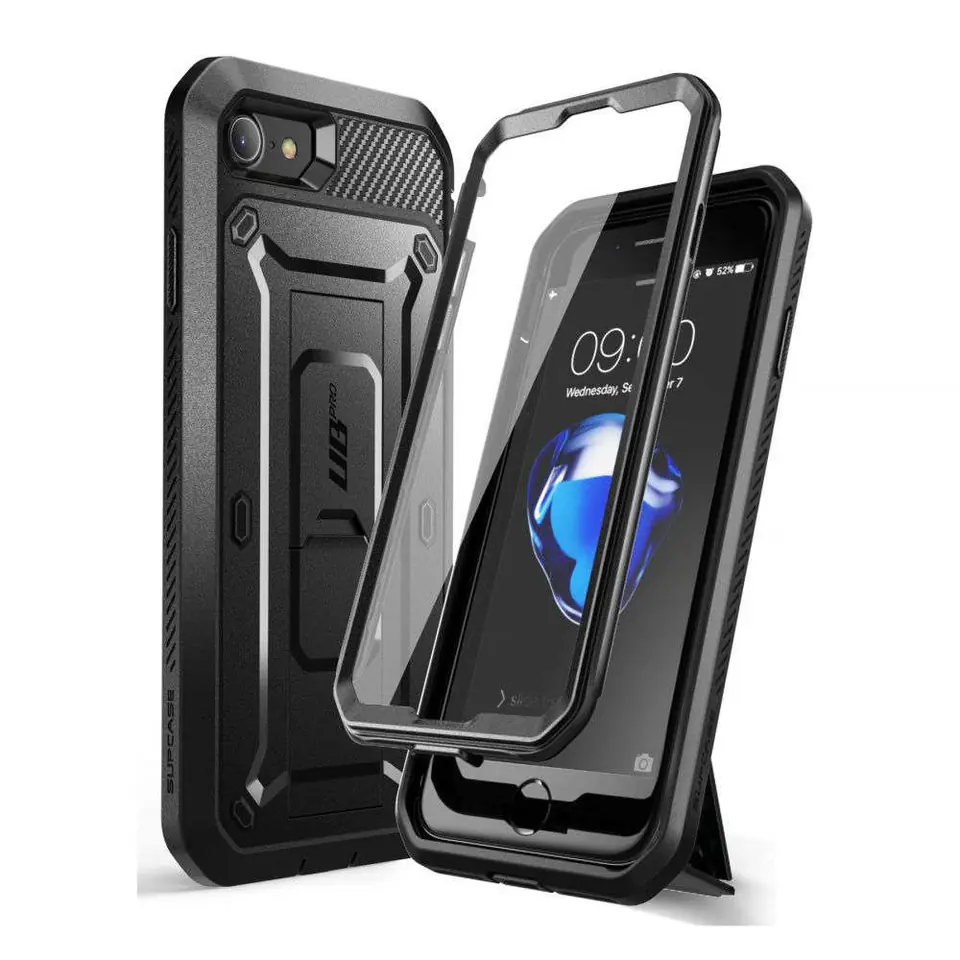 ⁨Etui Supcase Unicorn Beetle Pro do Apple iPhone 7 / 8 / SE 2020 / 2022 Black⁩ w sklepie Wasserman.eu