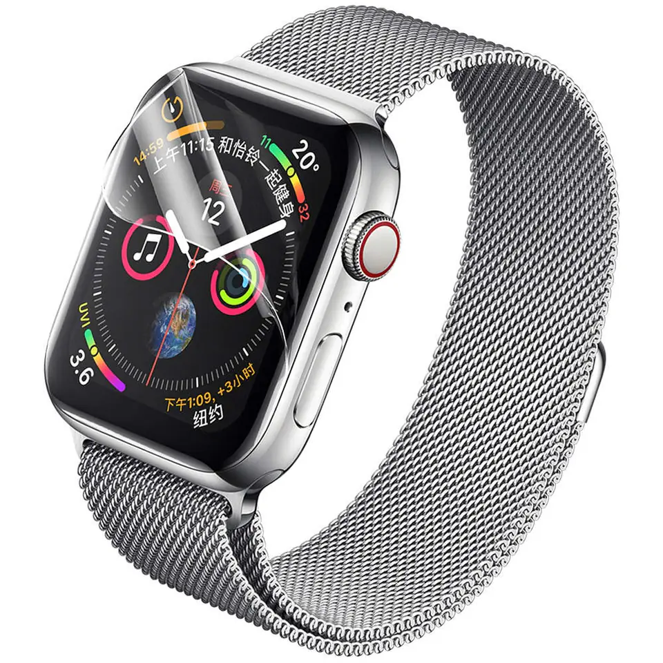 ⁨2x Rock Hydrogel Film for Apple Watch 4/5/6/7/SE 40/41mm⁩ at Wasserman.eu