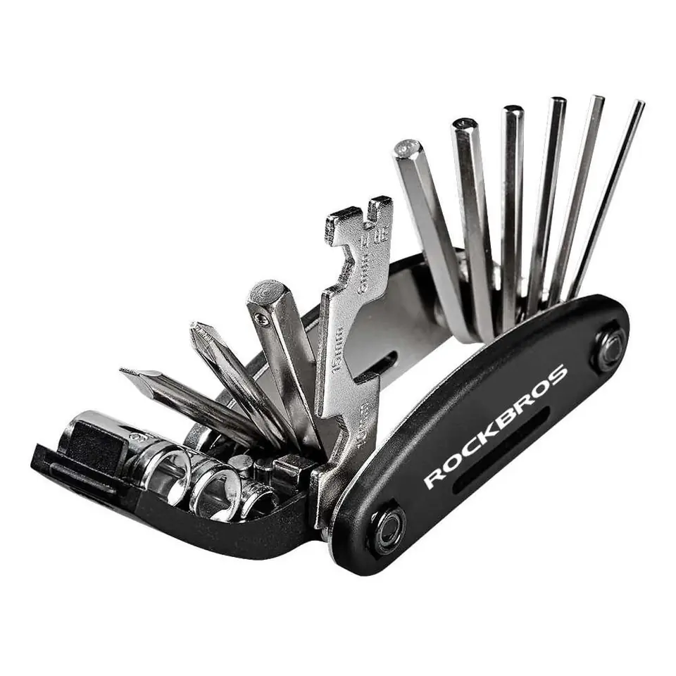 ⁨Uniwersalny zestaw narzędzi wielofunkcyjnych rowerowych RockBros GJ1601 klucze do roweru Multitool⁩ w sklepie Wasserman.eu