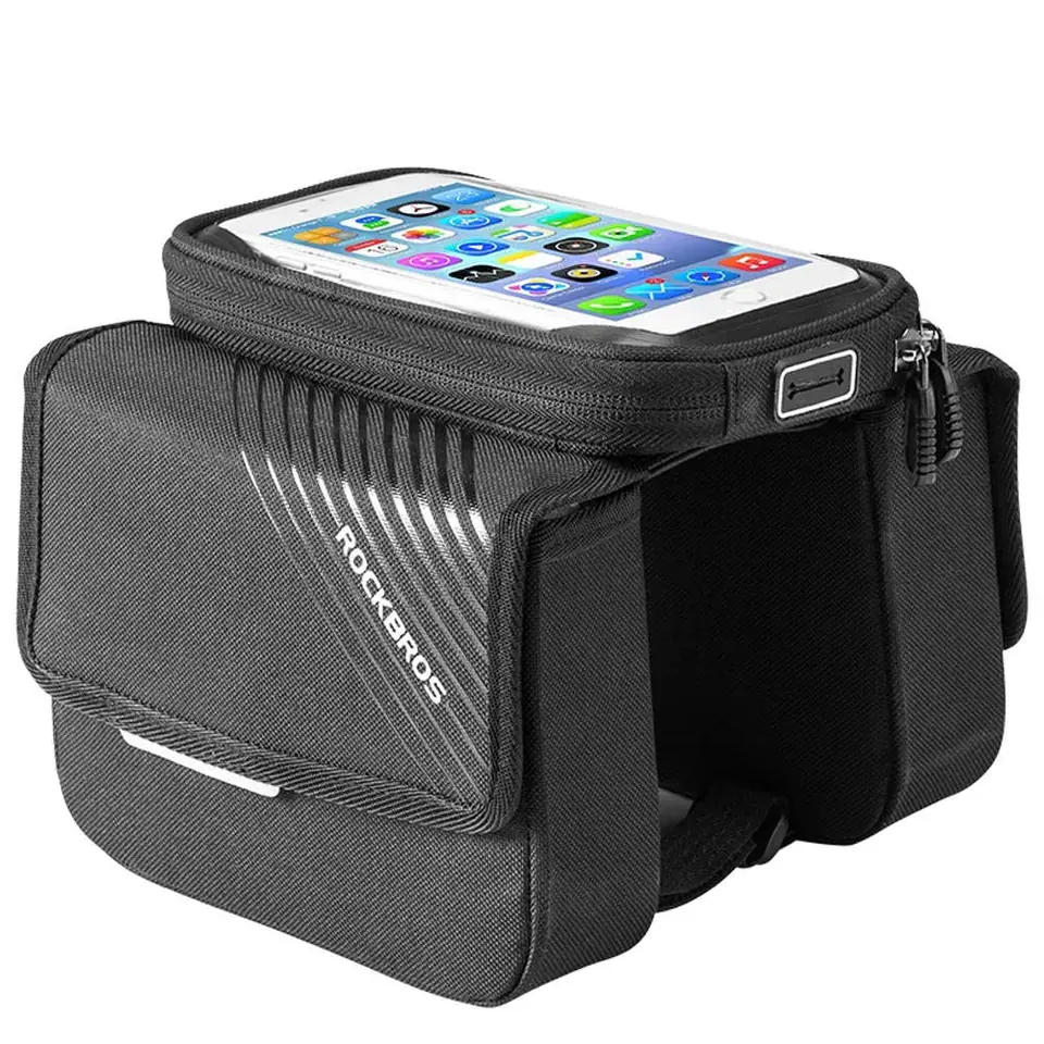 ⁨RockBros Bike Bag 030-60BK Bike Pannier Phone Holder up to 6.7 inch⁩ at Wasserman.eu