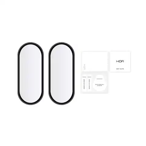 ⁨Szkło hybrydowe Hofi Hybrid Pro+ 2-pack do Xiaomi Mi Smart Band 7 Black⁩ w sklepie Wasserman.eu