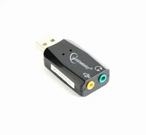 ⁨Gembird SC-USB2.0-01 cable gender changer 2 x 3.5mm Schwarz⁩ im Wasserman.eu
