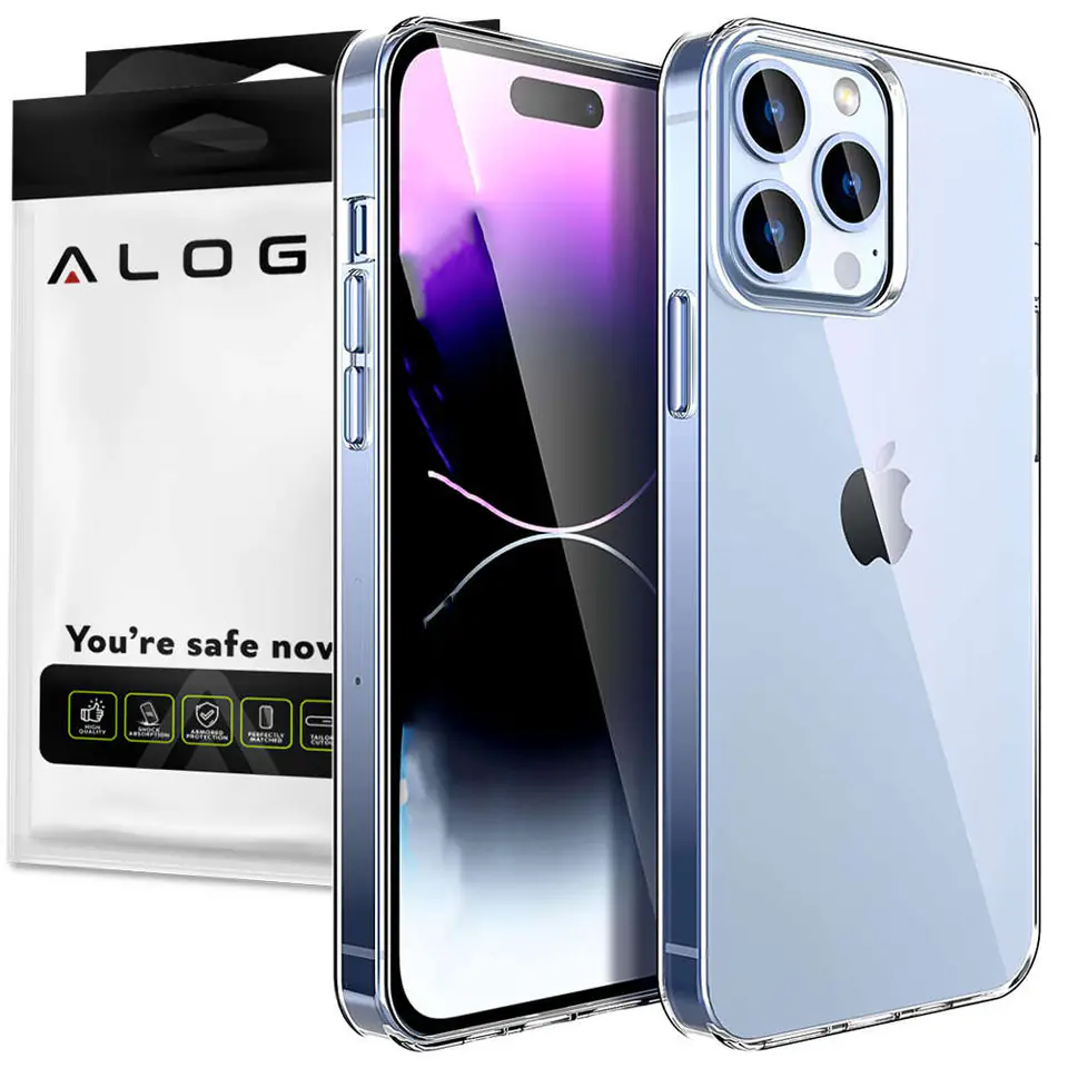 ⁨Etui silikonowe obudowa Alogy case do Apple iPhone 14 Pro Przezroczyste⁩ w sklepie Wasserman.eu