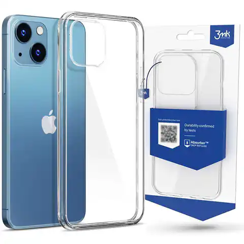⁨Silicone Protective Case for Apple iPhone 14 3mk Clear Case TPU⁩ at Wasserman.eu