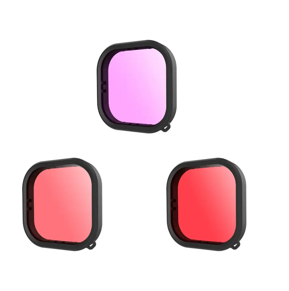 ⁨Telesin Waterproof Filter Kit for GoPro Hero 9 / Hero 10 (GP-FLT-904)⁩ at Wasserman.eu