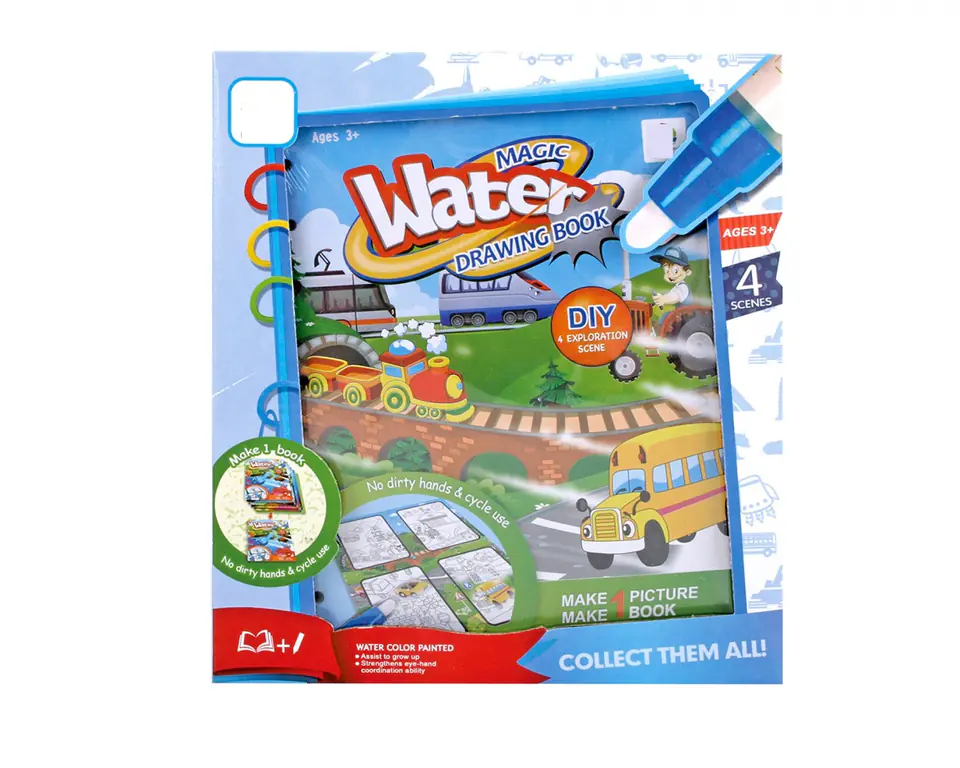 Book with water pen - Vehicles at Wasserman.eu