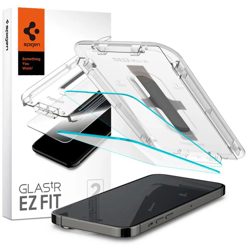 ⁨Spigen Glas.TR iPhone 14 Pro 2szt./2pcs "EZ FIT" AGL05214 szkło hartowane⁩ w sklepie Wasserman.eu