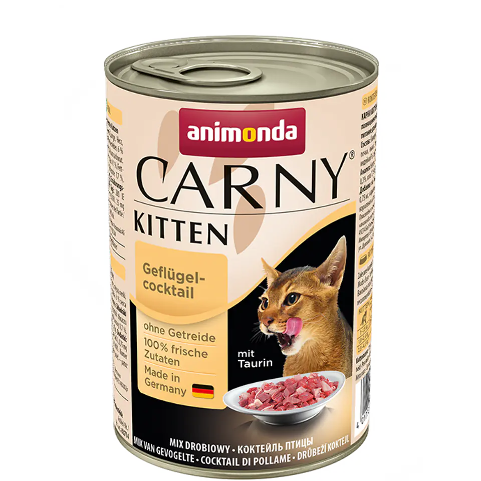 ⁨ANIMONDA Carny Kitten puszka mieszanka mięs drobiowych 400 g⁩ w sklepie Wasserman.eu