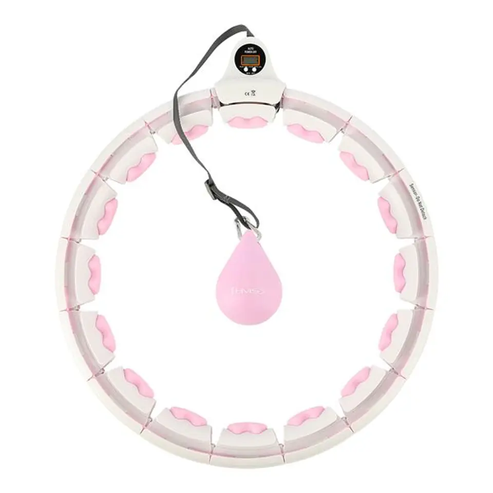 HHW06 HULA HOP PINK Z WYPUSTKAMI I OBCIĄŻNIKIEM + LICZNIK HMS w sklepie Wasserman.eu