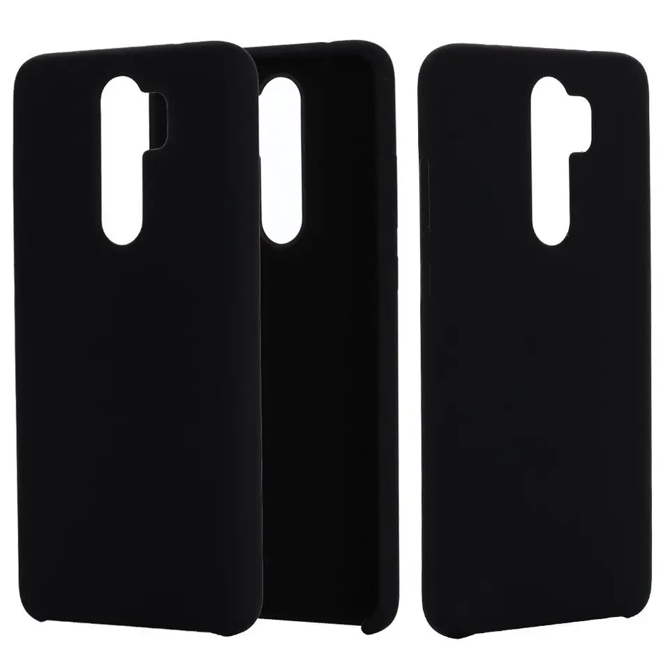 ⁨Case XIAOMI REDMI NOTE 8 PRO Silicone case flexible silicone black⁩ at Wasserman.eu