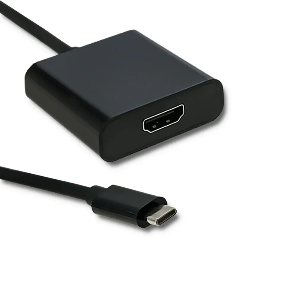 ⁨Adapter USB typ C męski | HDMI A żeński | 4K | 23cm⁩ w sklepie Wasserman.eu