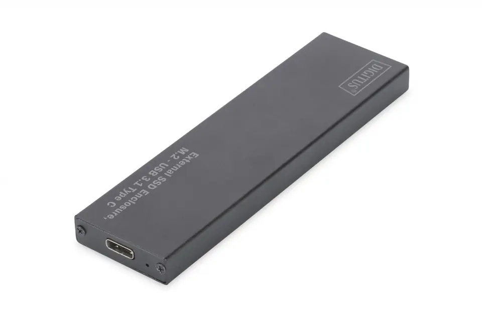 ⁨Obudowa zewnętrzna USB Typ C na dysk SSD M2 (NGFF) SATA III, 80/60/42/30mm, aluminiowa⁩ w sklepie Wasserman.eu