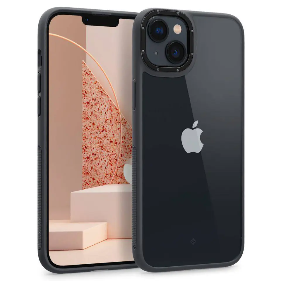 ⁨Spigen Caseology Skyfall iPhone 14 Plus 6,7" Czarny/Matter Black ACS04924⁩ w sklepie Wasserman.eu