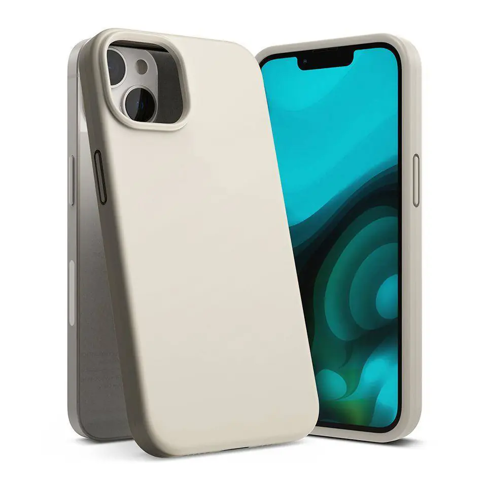 ⁨Case IPHONE 14 PLUS Ringke Silicone grey⁩ at Wasserman.eu